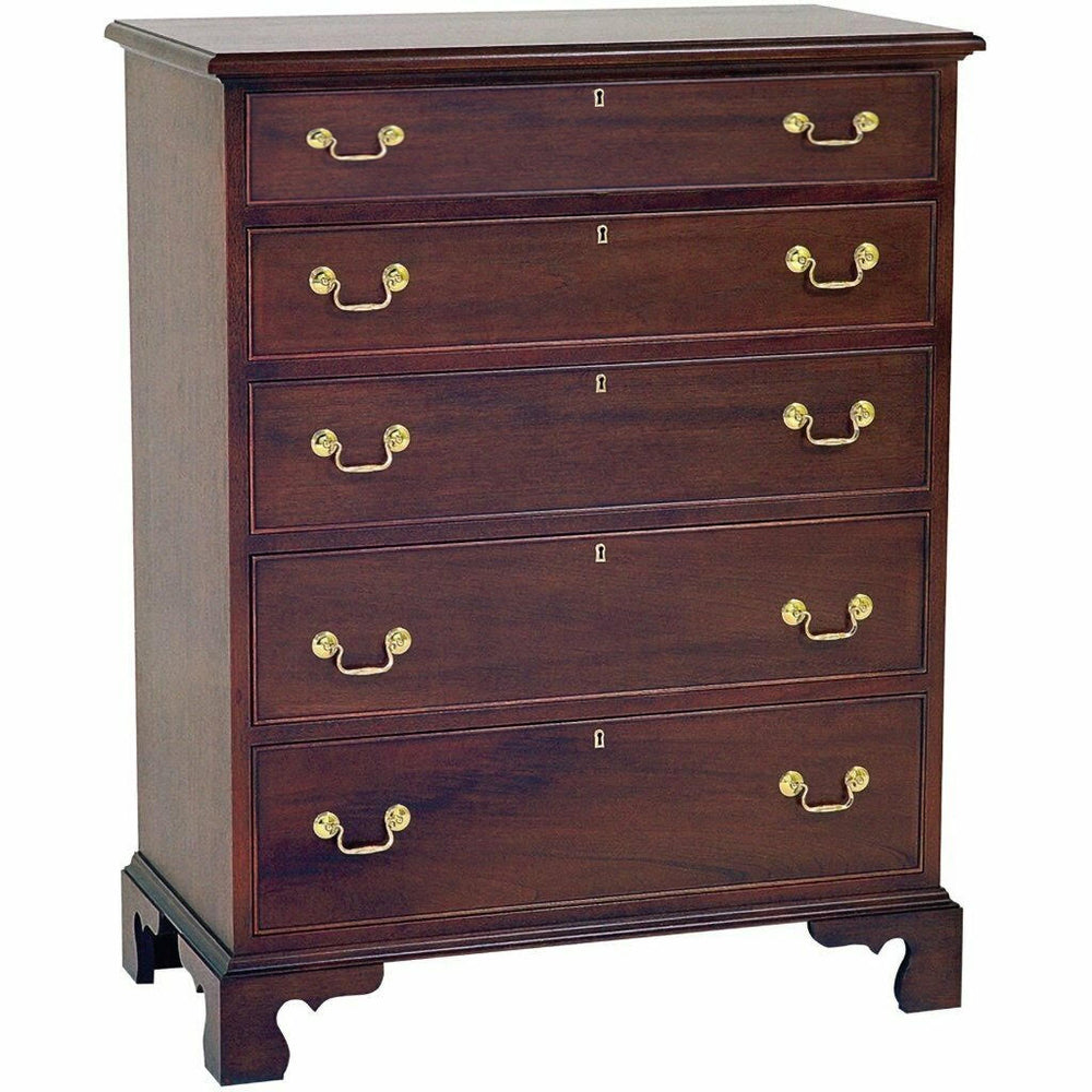 Chippendale 5 Drawer Chest Beaded Drawers M