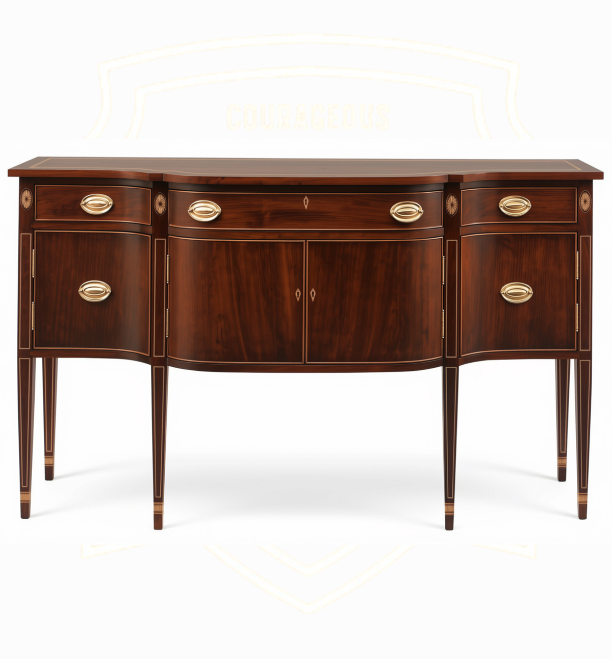 Virginia Bowfront Huntboard