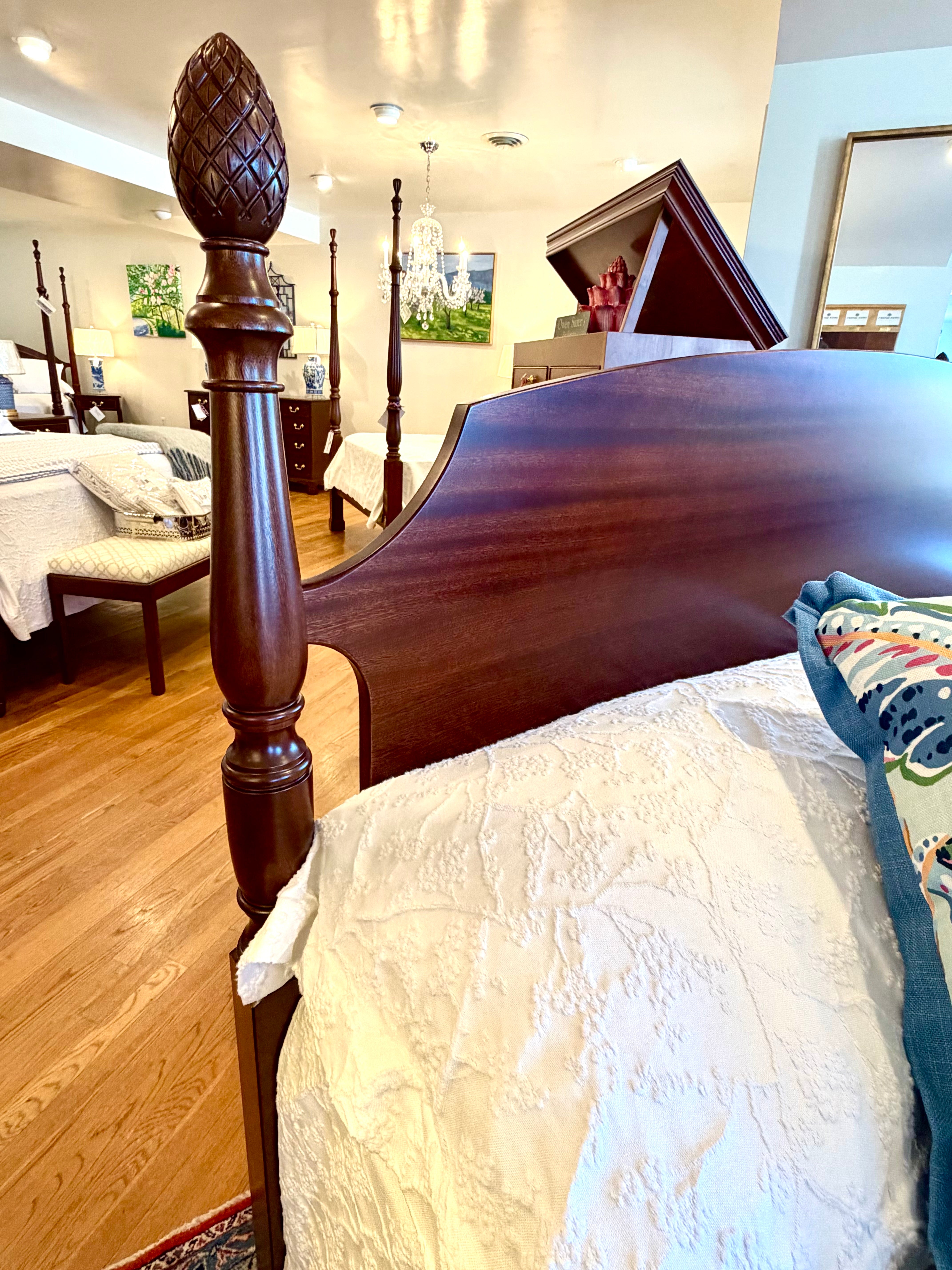 Carved Pineapple Bed 3" Posts