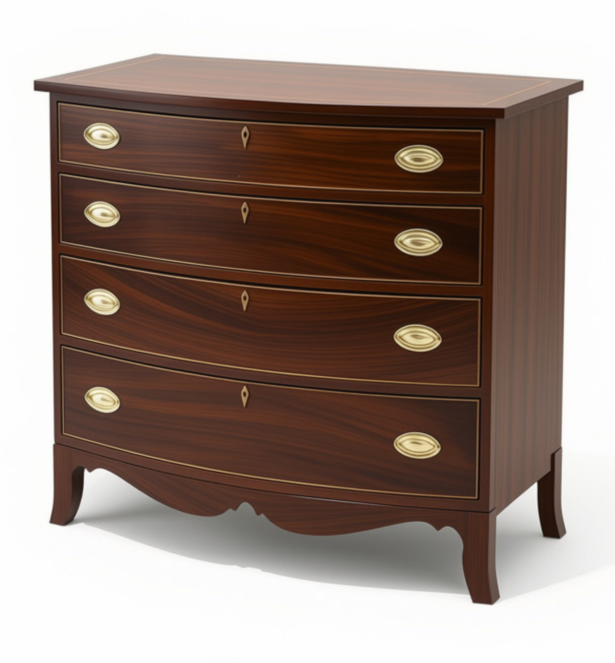 Hepplewhite Bowfront Chest