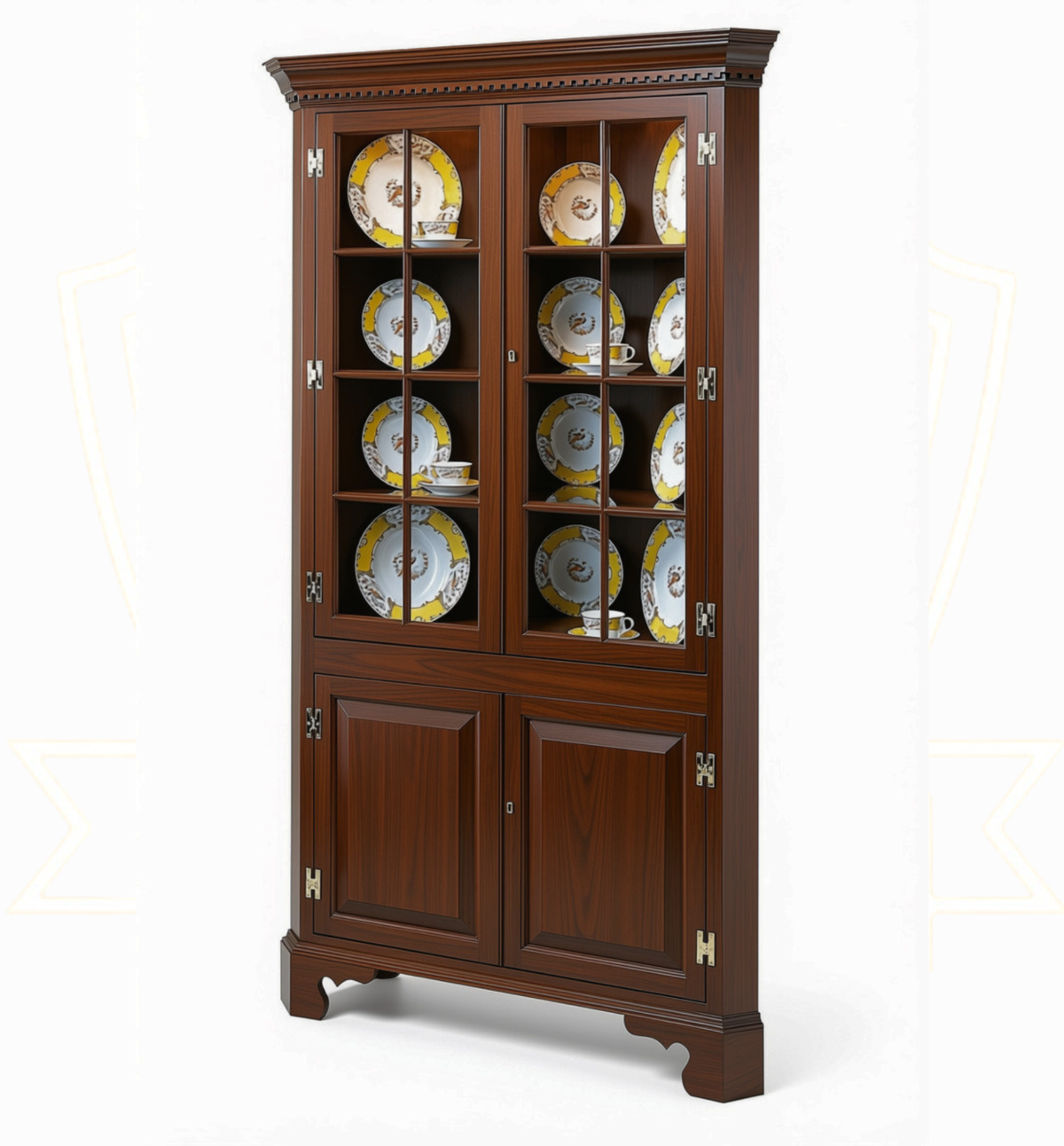 Chippendale Corner Cupboard 32"