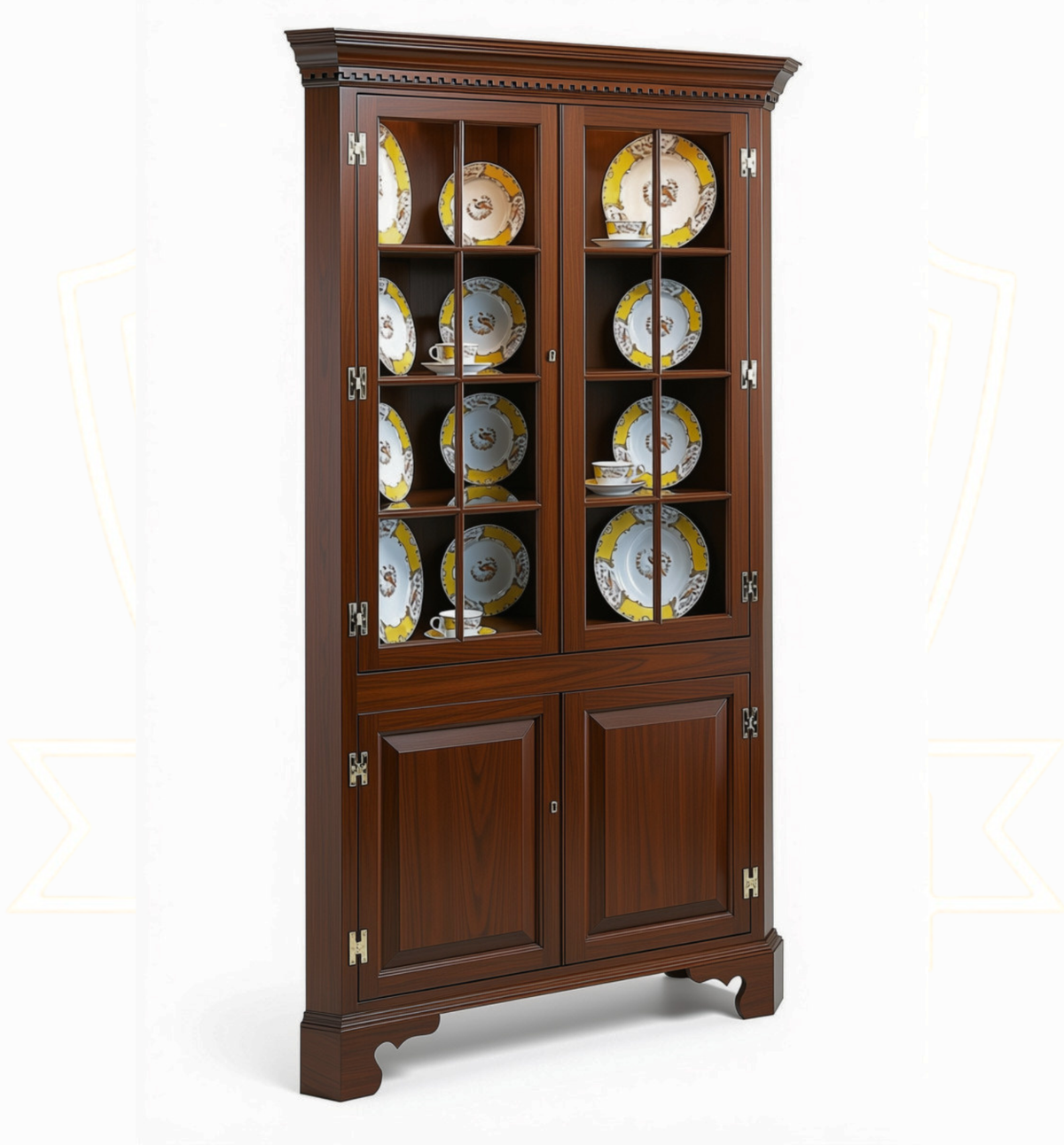 Chippendale Corner Cupboard 32"