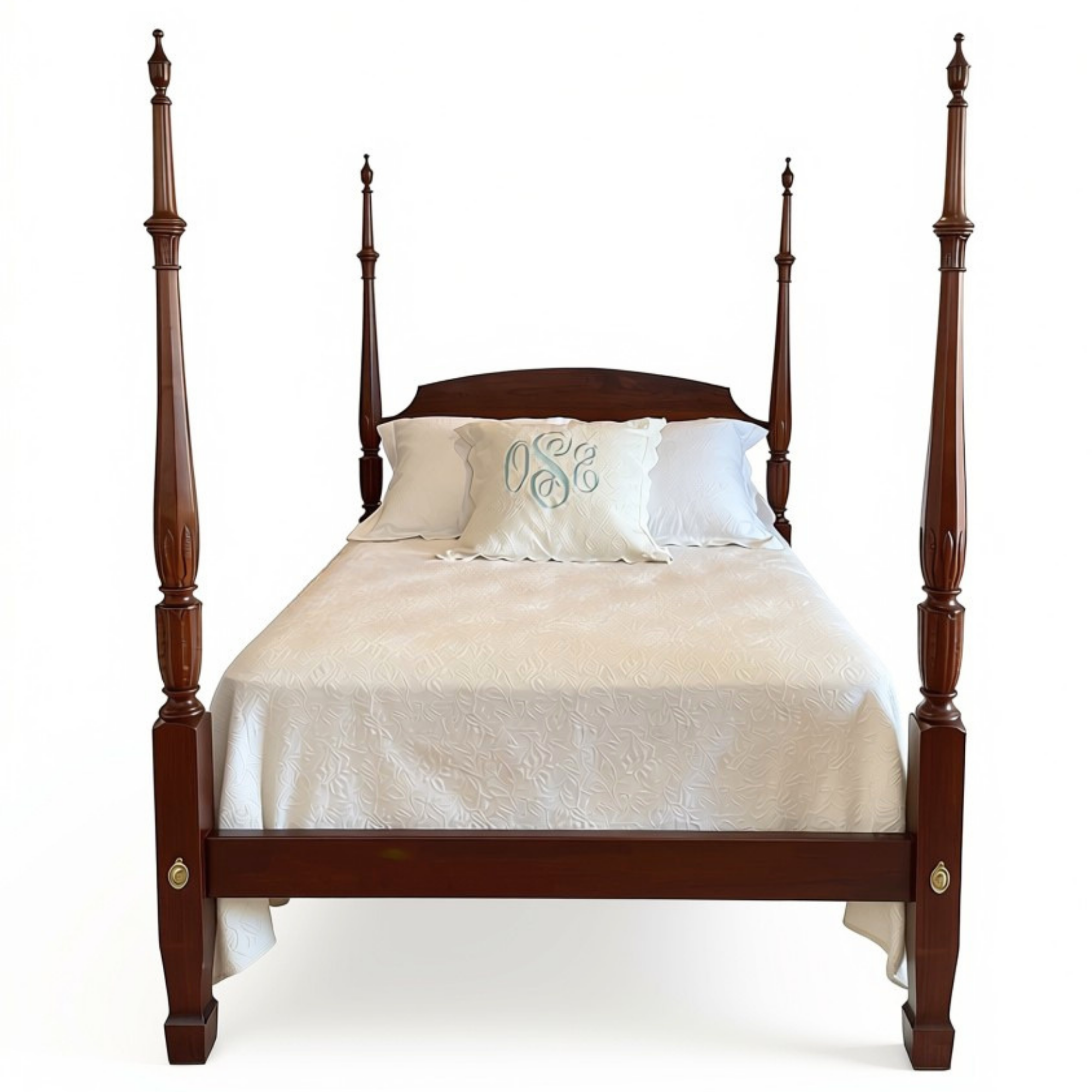 Virginia Bed 4" Hand Carved Posts