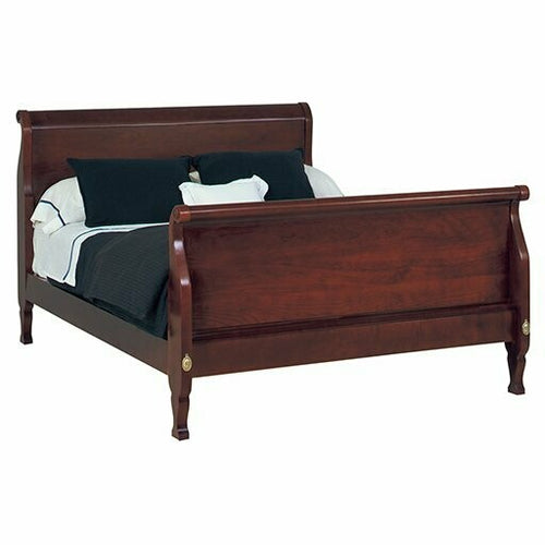 sleigh Bed with Flat Panels Queen