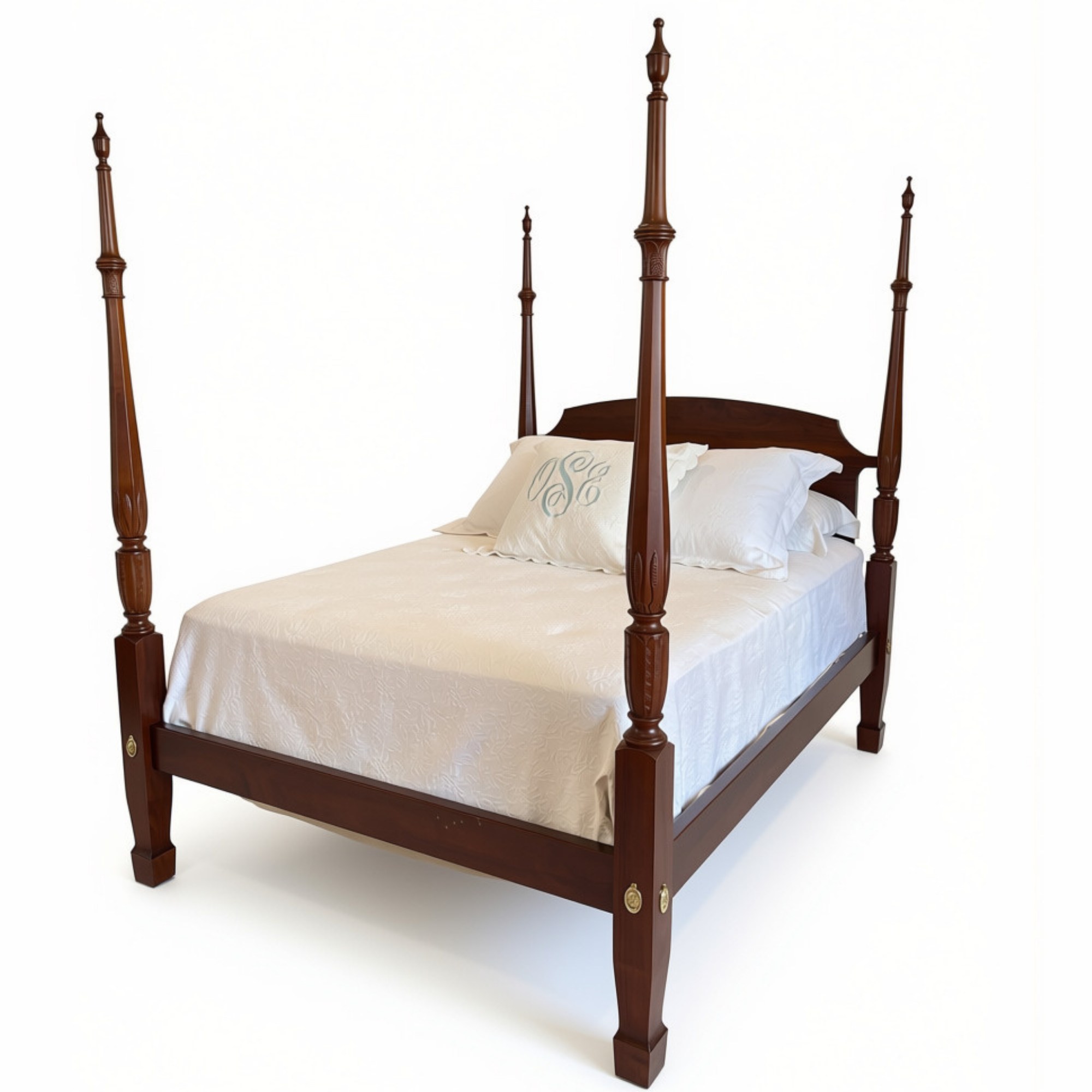 Virginia Bed 4" Hand Carved Posts
