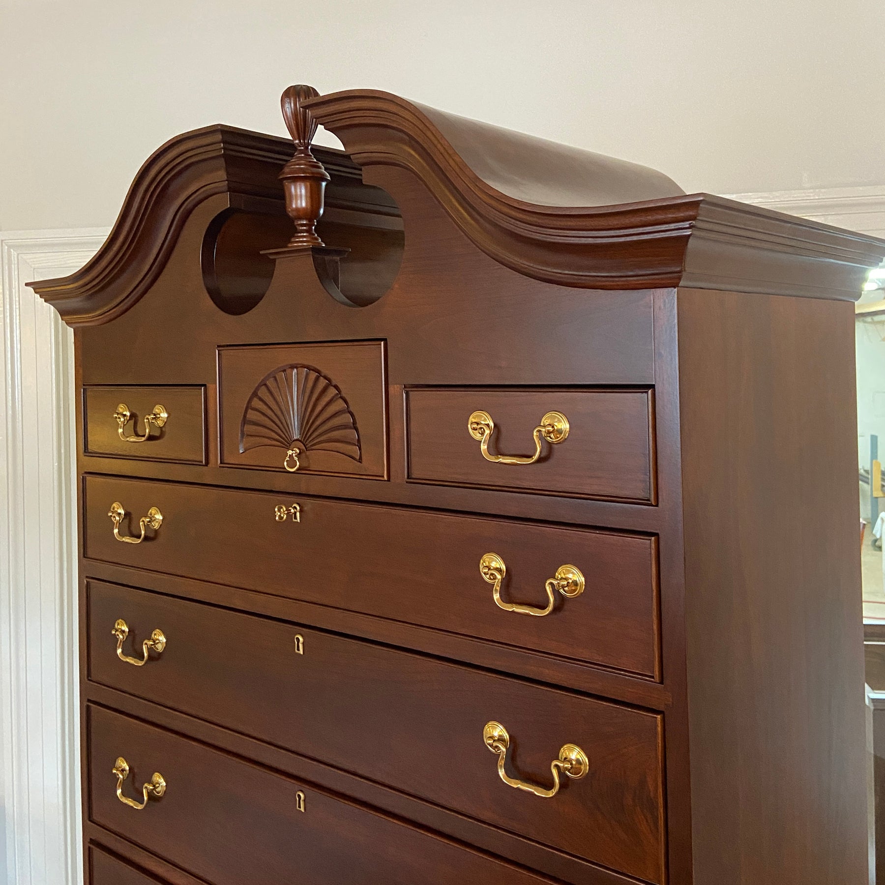 Queen Anne Full Bonnet Highboy