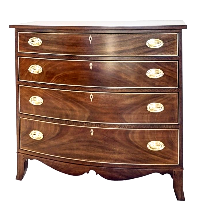 Hepplewhite Bowfront Chest