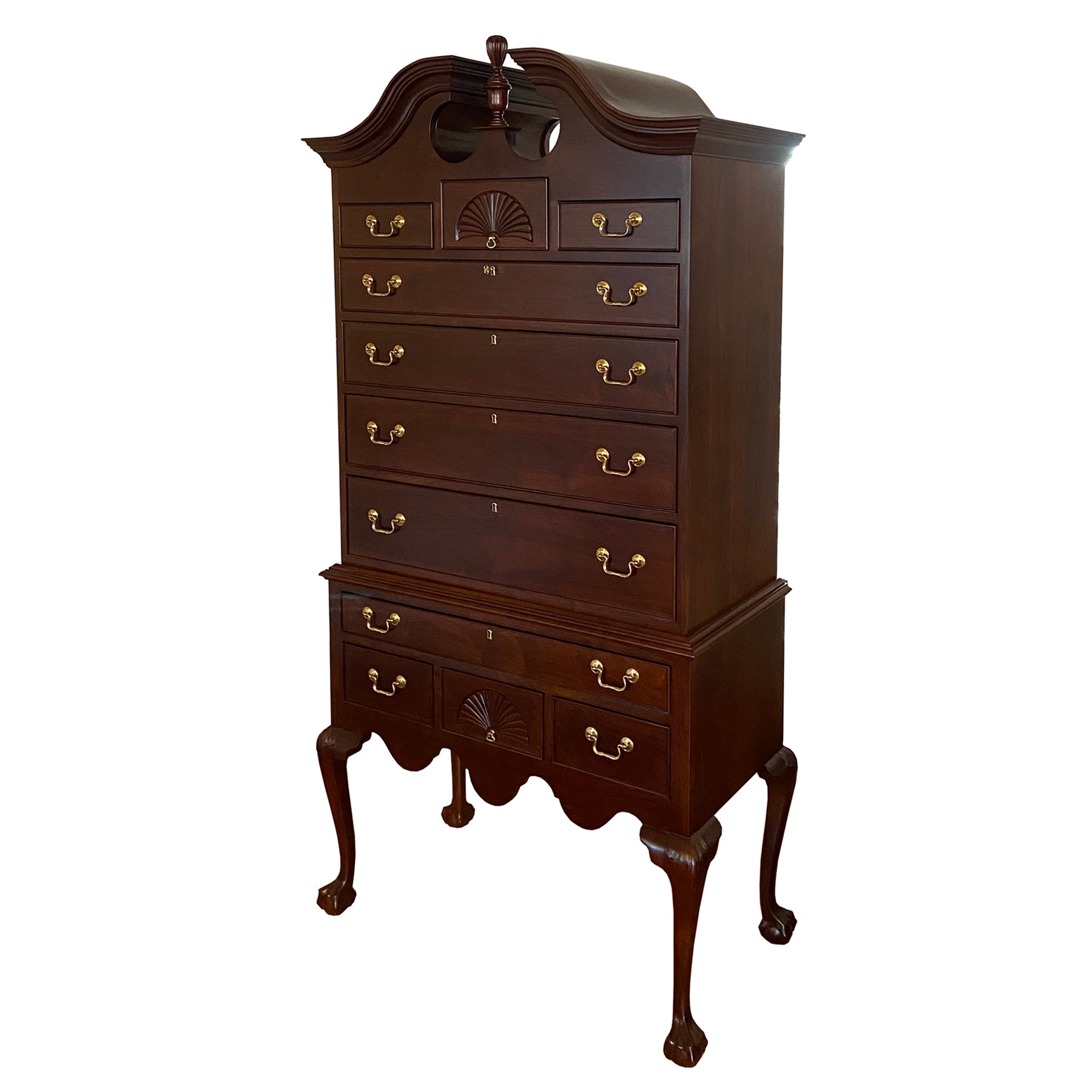 Queen Anne Full Bonnet Highboy