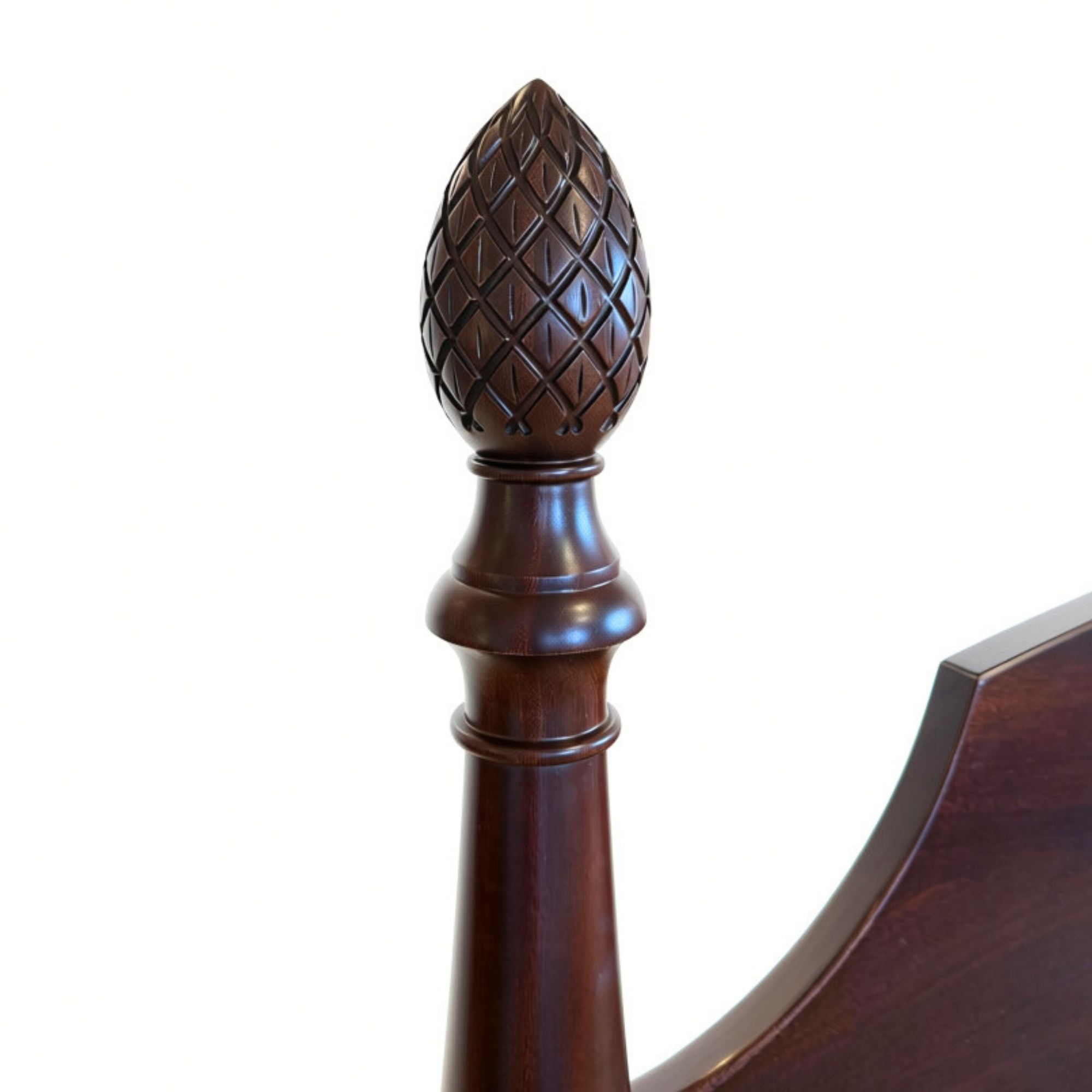 Carved Pineapple Bed 3" Posts