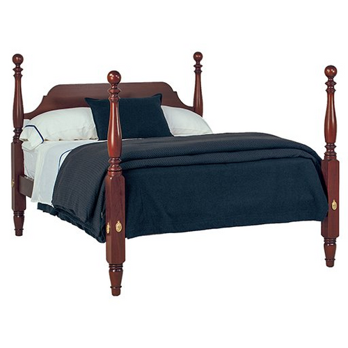 4" Cannon Ball Bed Black Paint - Queen