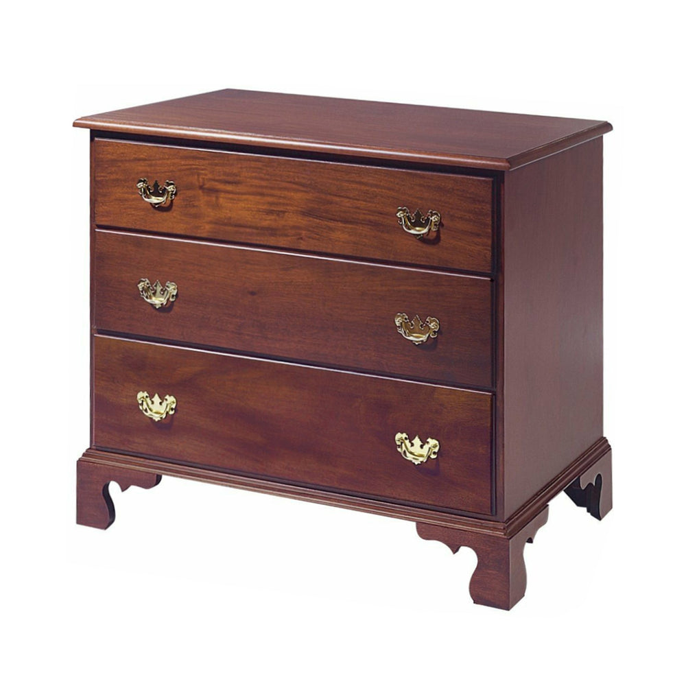 Chippendale 3 Drawer Chest 25" W x 28" H x 17" D