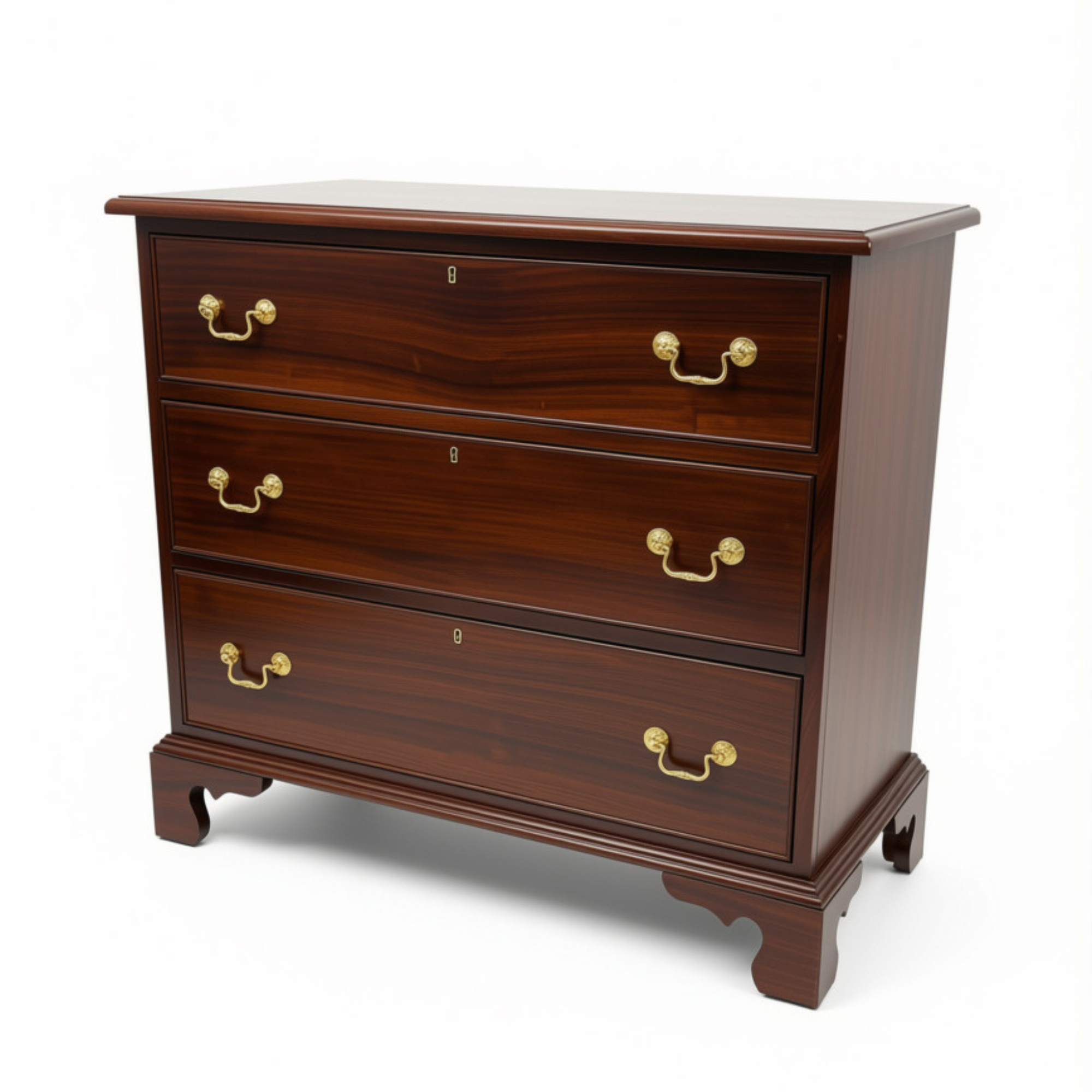 Chippendale 3-Drawer Chest