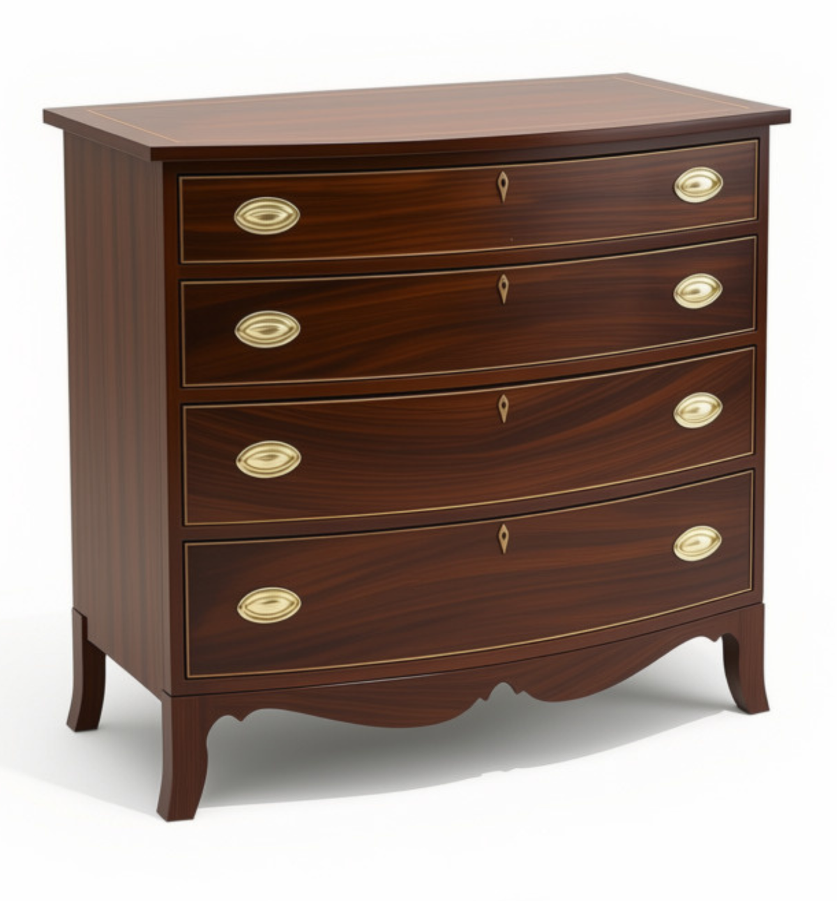 Hepplewhite Bowfront Chest