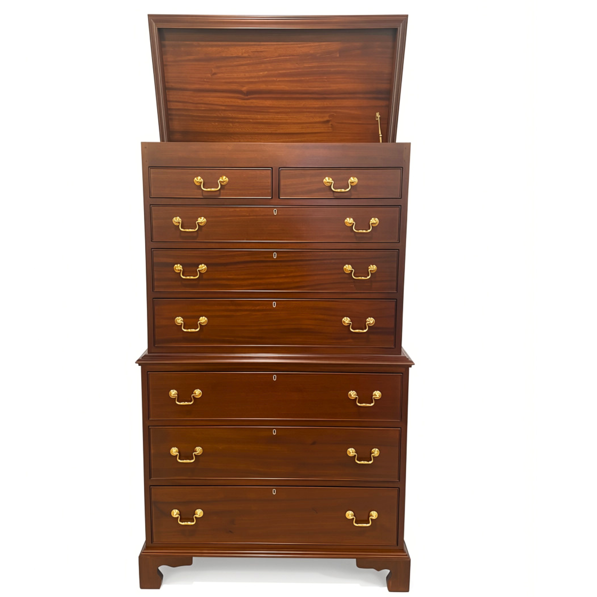 Chippendale Chest on Chest