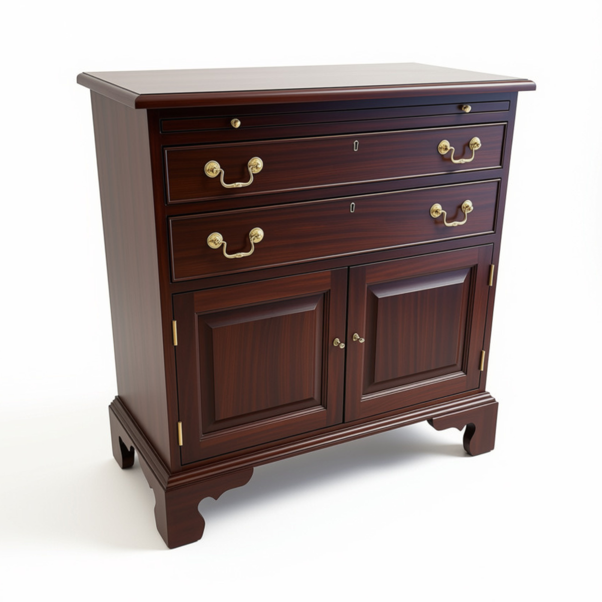 Chippendale Bachelor's Chest with Doors