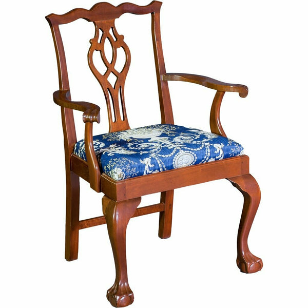Chippendale Ball and Claw Armchair with Virginia Back