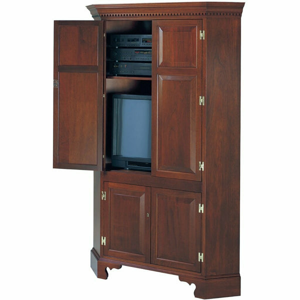 Chippendale Corner Media and Storage Cabinet