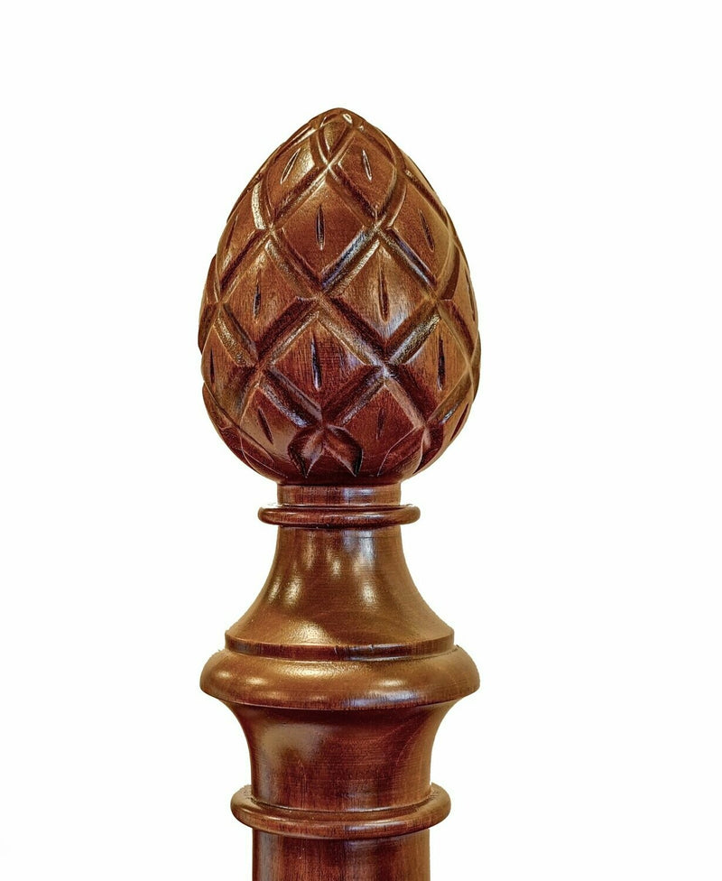 Carved Pineapple Bed 4" Posts