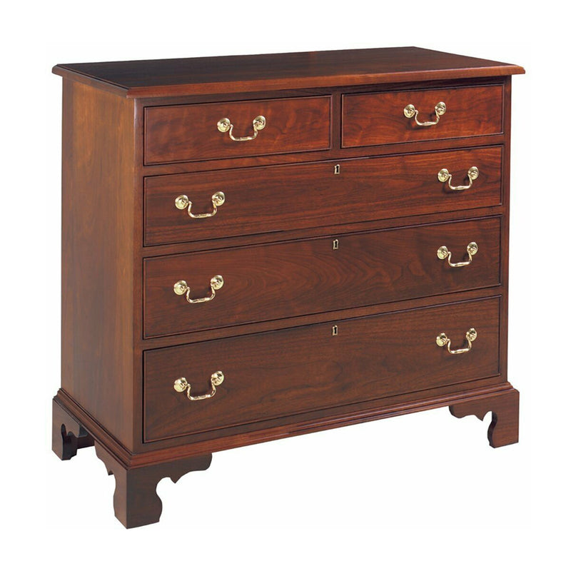 Chippendale 4 Drawer Chest with 2 Drawers at Top