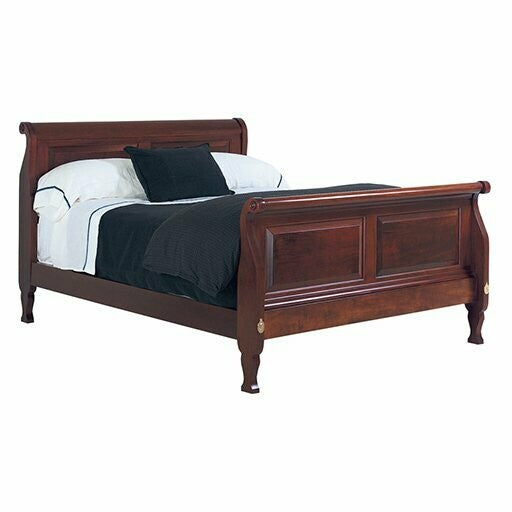 Sleigh Bed with Raised Panels